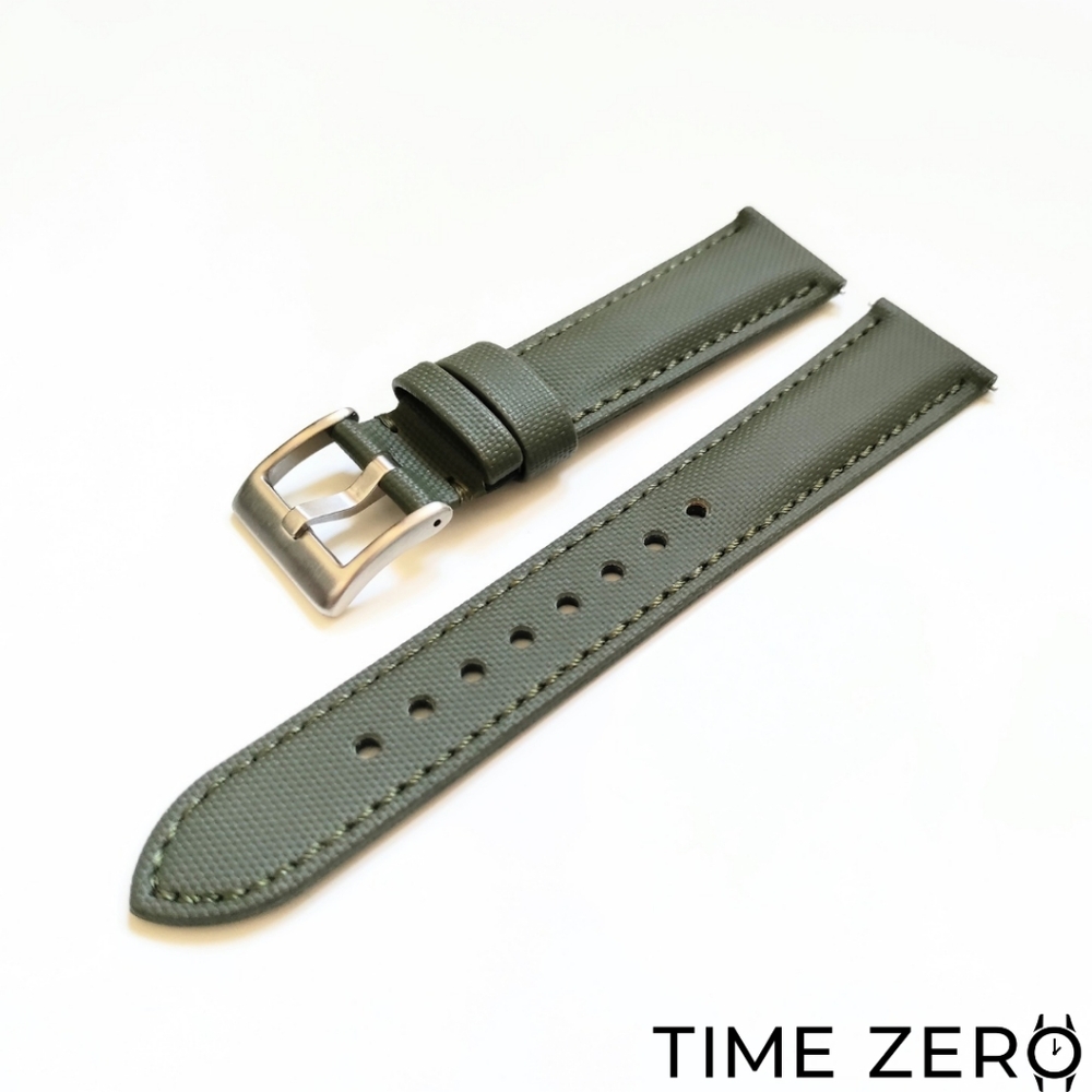 New Green Sailcloth Watch Strap (The Regatta Collection)